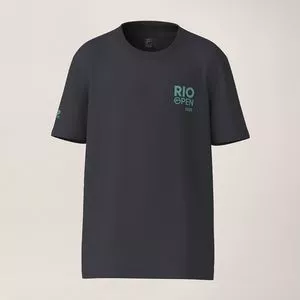 Camiseta Fila Icons Rio Open 26<BR> - Preto<BR> - FILA
