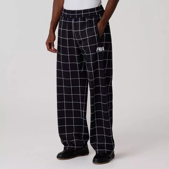 Calça Reta Fila® Xadrez- FILA
