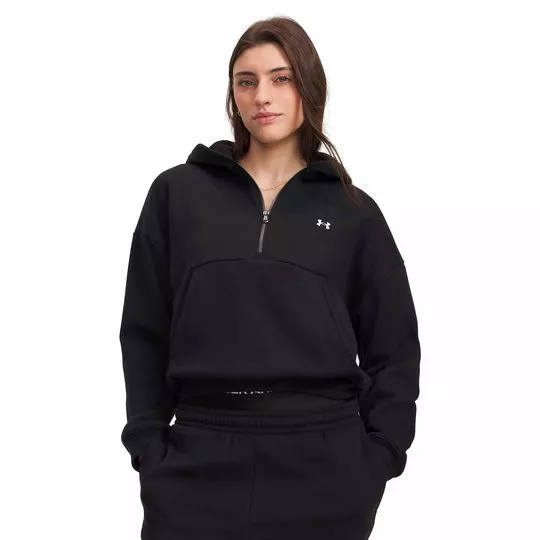 Moletom Under Armour Icon Fleece HZ- Preta- Under Armour