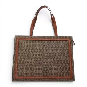 Bolsa De Ombro Estruturada Grande Zíper<br /> - Sintetico <br /> - Marrom<br /> - Capodarte