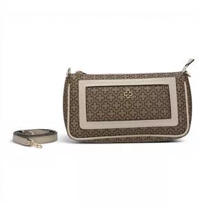Bolsa De Mão Estruturada <br /> - Sintetico<br /> - Bege<br /> - Capodarte