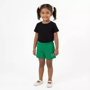 Short Reta Soltinha Liso<BR> - Verde Claro<BR> - Kyly