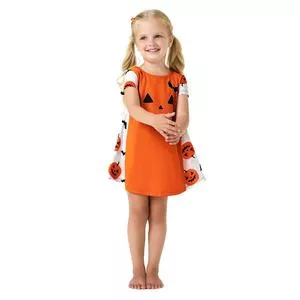 Camisola Halloween<BR> - Laranja & Cinza Claro<BR> - Kyly