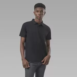 Polo Regular<BR>- Preto<BR>- Oriba