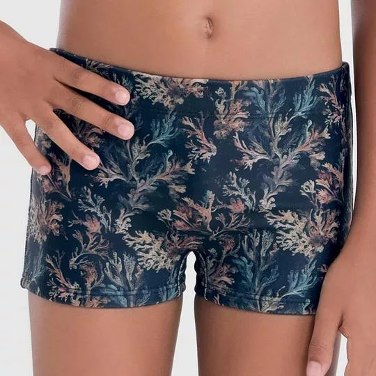 Sunga Boxer Estampada Floral- Coral- Mash