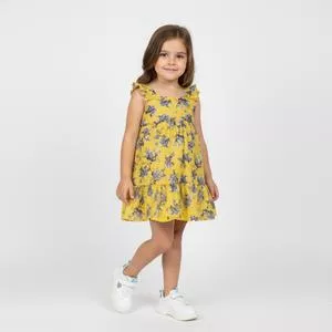 Vestido Amarelo<BR>- Amarelo<BR>- Milon