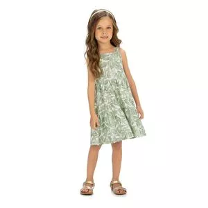 Vestido Floral<BR>- Verde<BR>- Milon