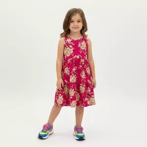 Vestido Floral<BR>- Pink<BR>- Milon